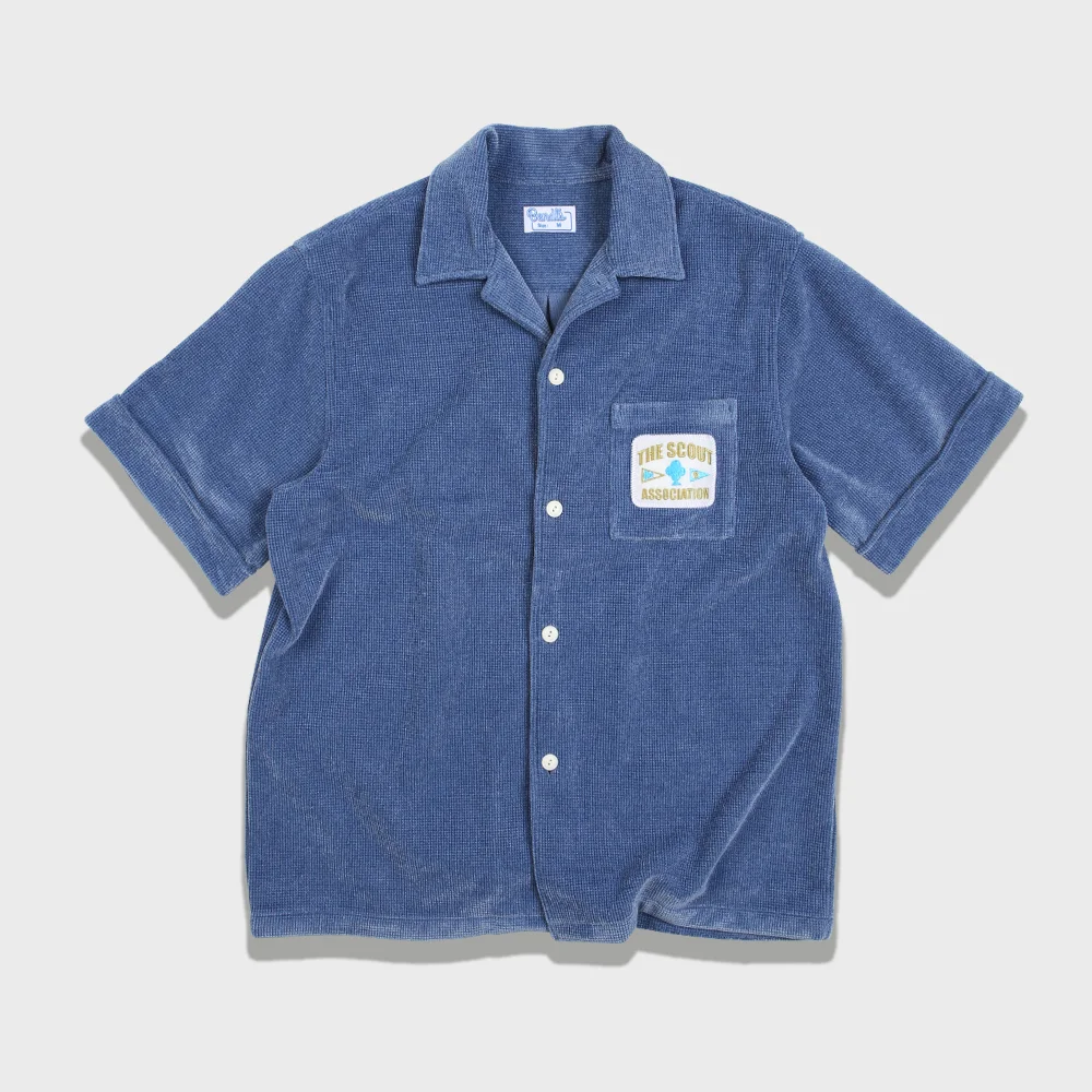FLOWY SHIRTS -S.BLUE