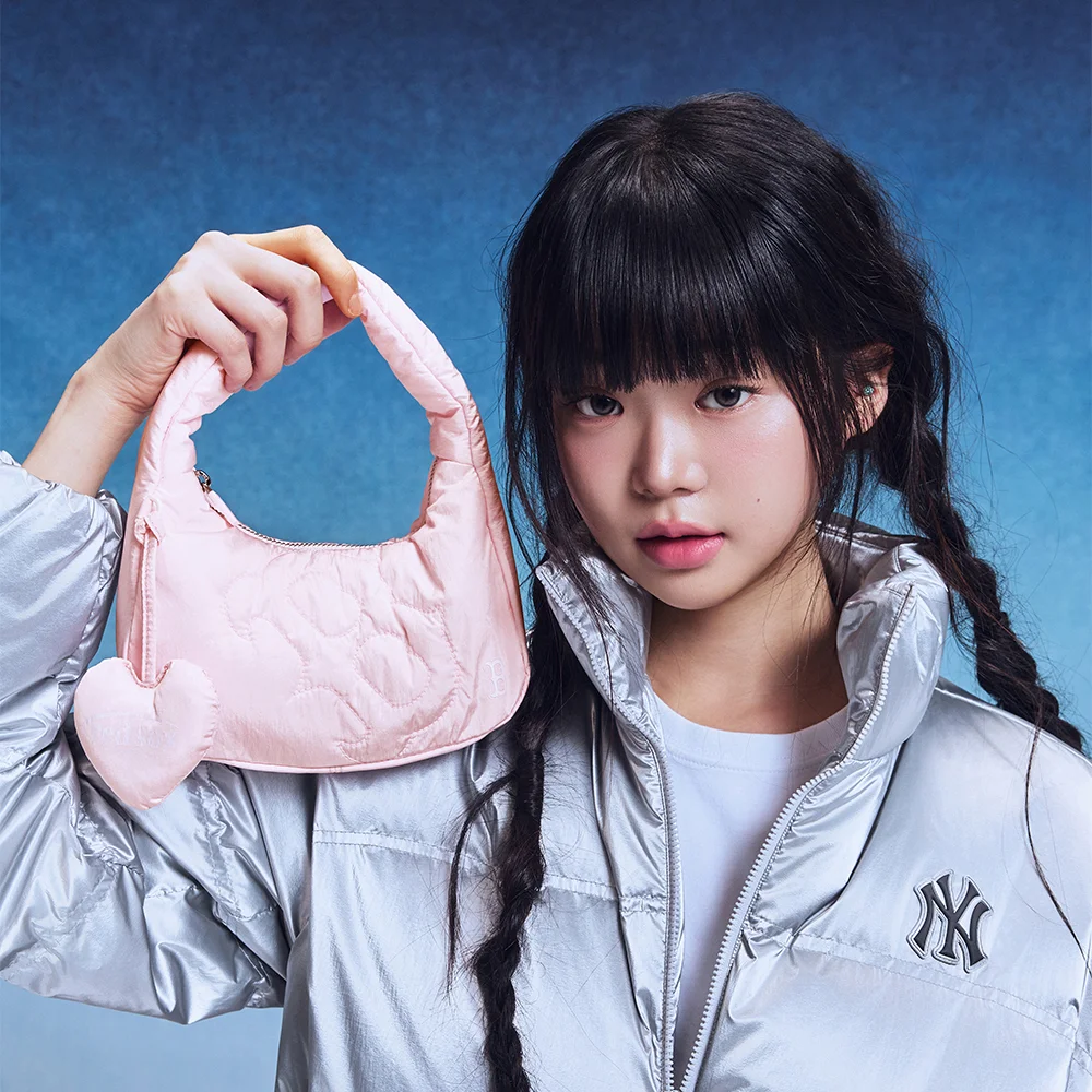 基本款 運動風 縫線 迷你 Hobo Bag BOS (L.Pink)