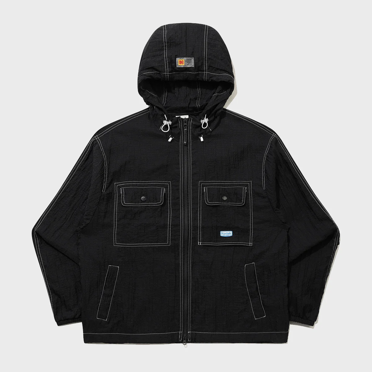 透視 微風 淺 連帽衫 外套 BLACK