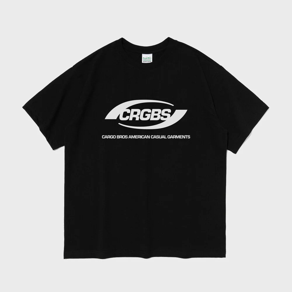 (BIG SIZE) OVER BOX LOGO SHORT SLEEVE T-SHIRT (BLACK)
