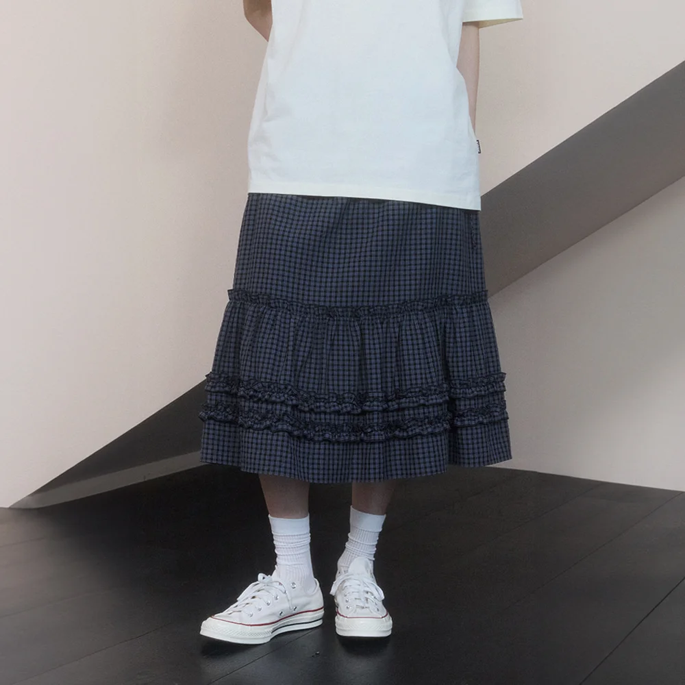 蕾絲 Maxi 純棉 半身裙