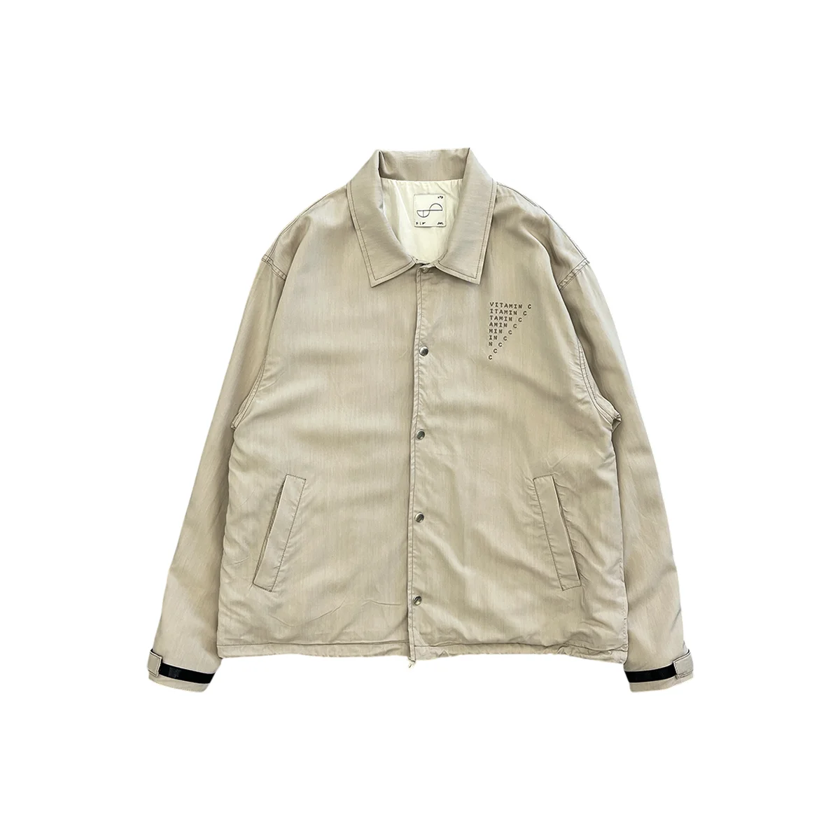 Rayon Coach Jacket Beige