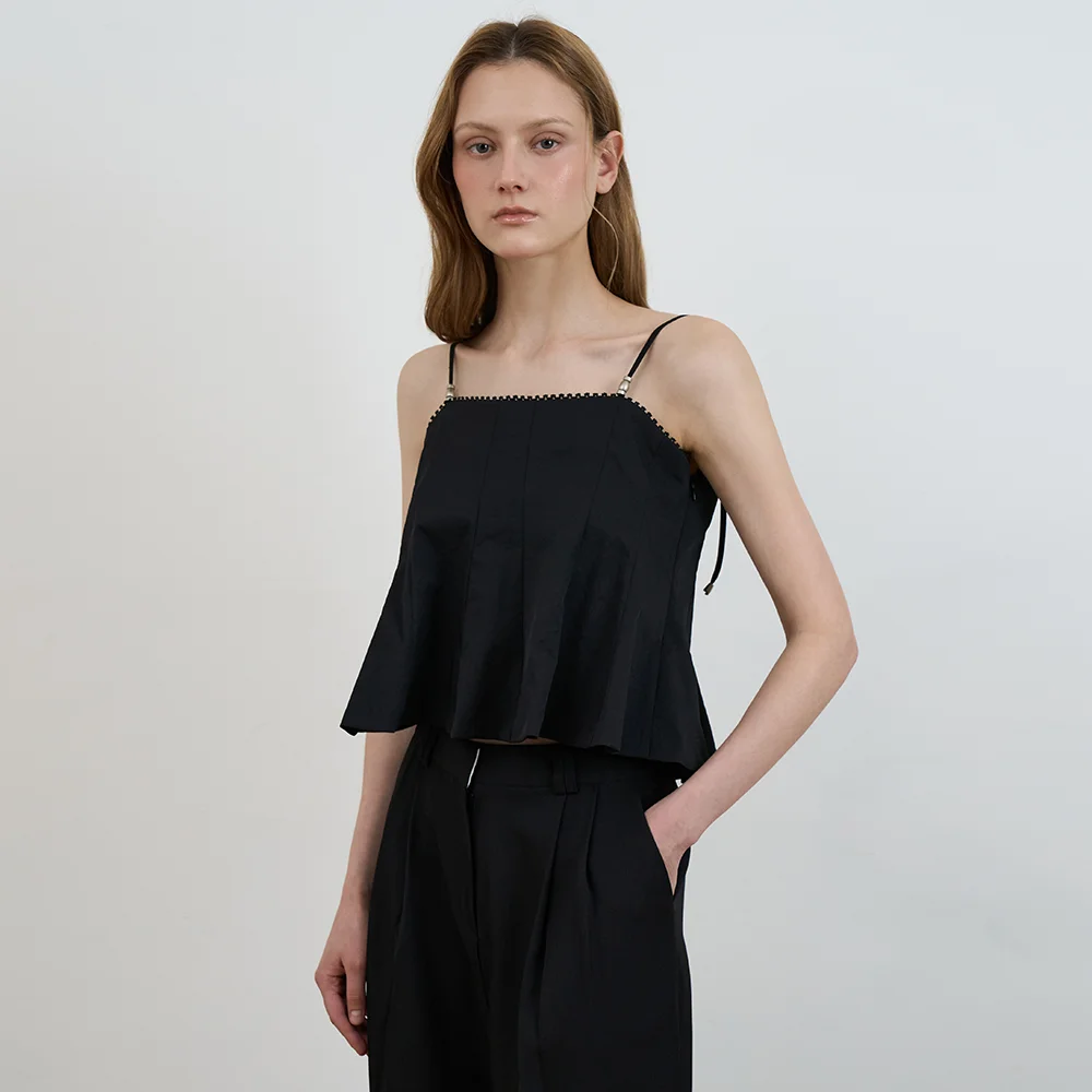 Strap Sleeveless Blouse