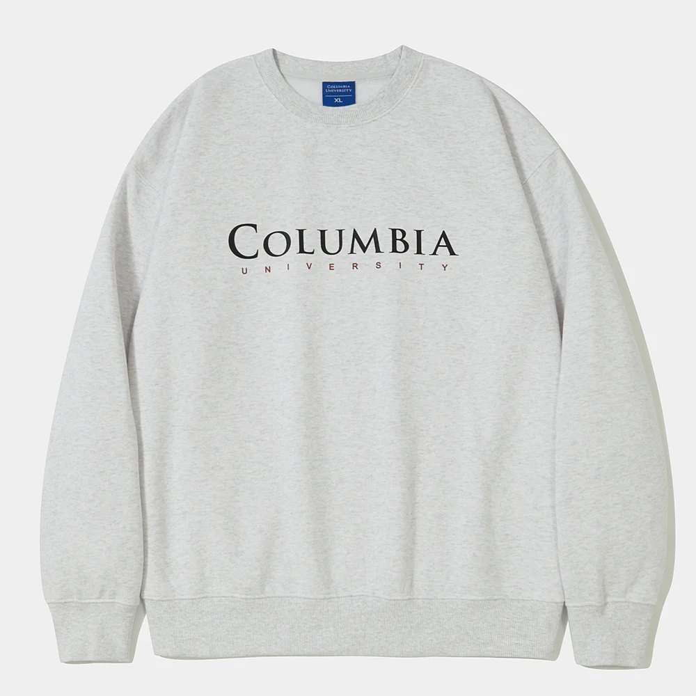 CU SIG BIG FLEECE CREW NECK_LIGHT MELANGE