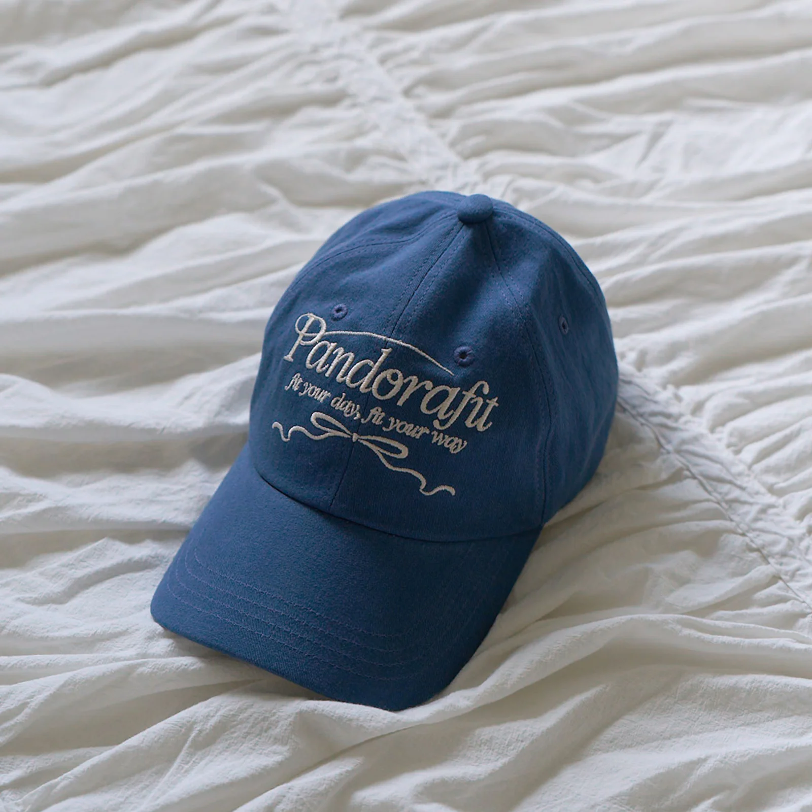 Ribbon Logo Ball Cap (blue)