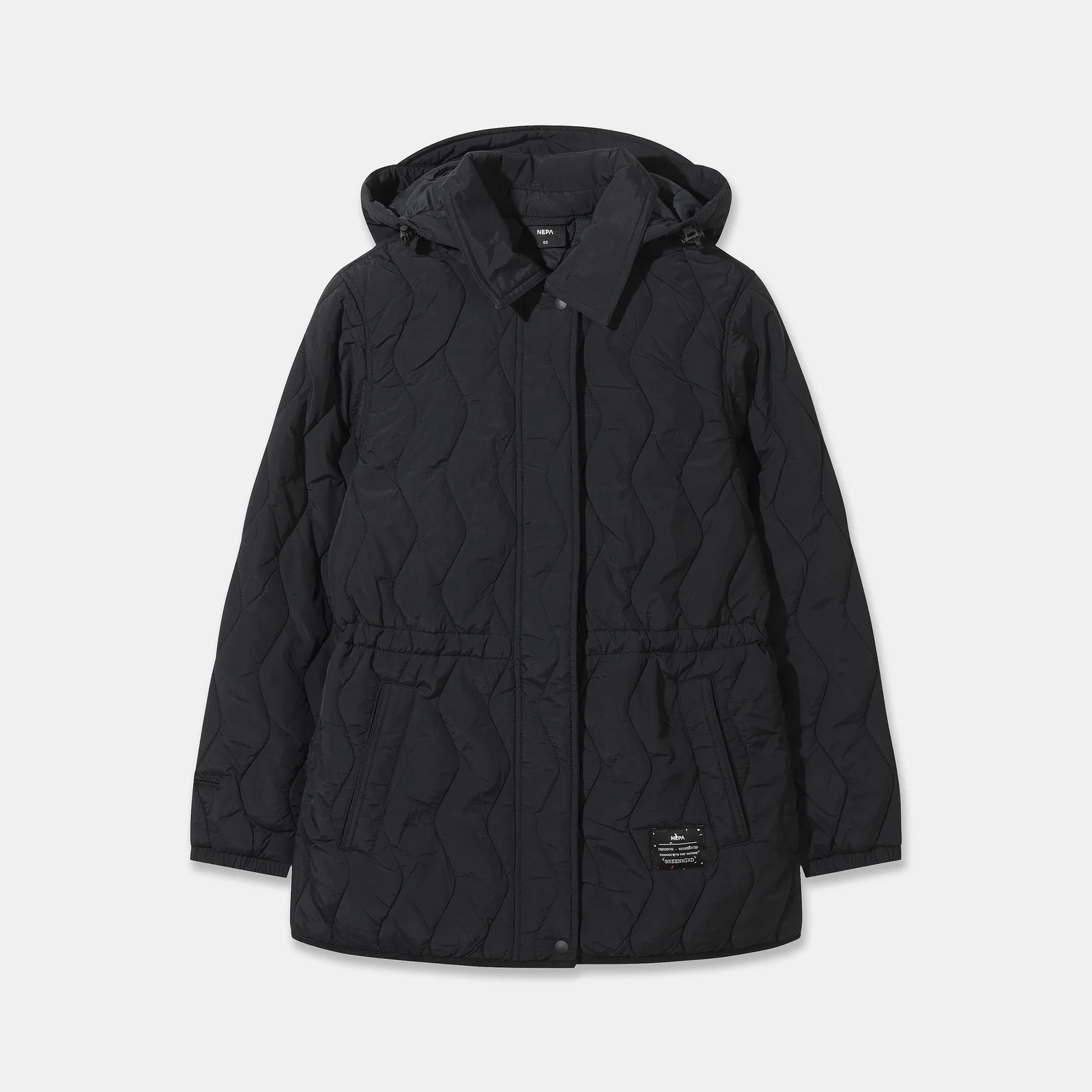 NEPA/Official Direct 7M20961 女裝 Thermo-泡泡 中筒 羽絨外套 外套_BLACK