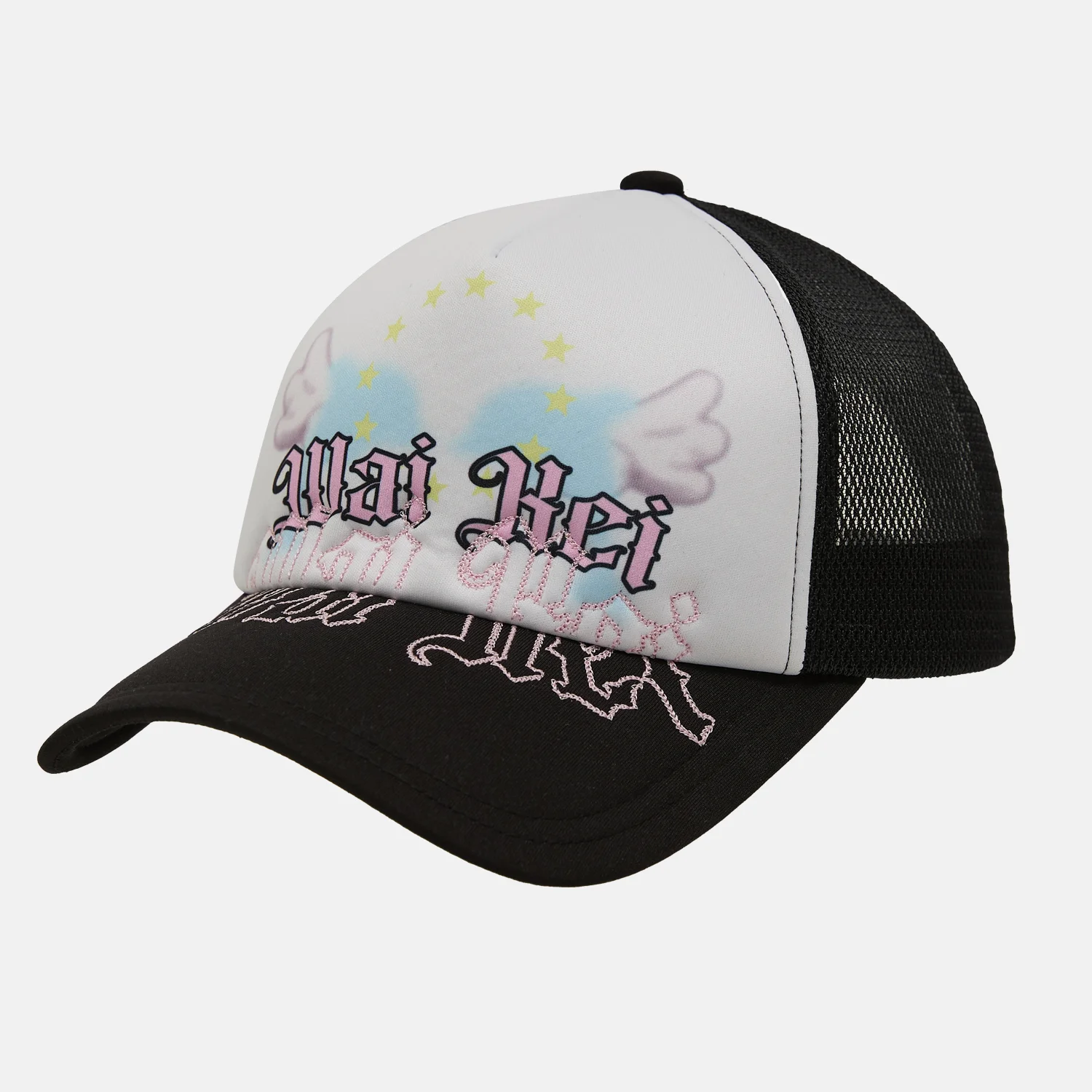 天使 海豚 Trucker 帽 黑色
