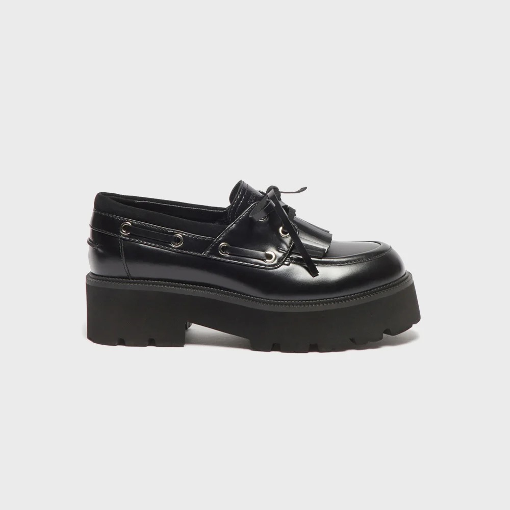 Anchor loafer(black)_DG1DA26513BLK