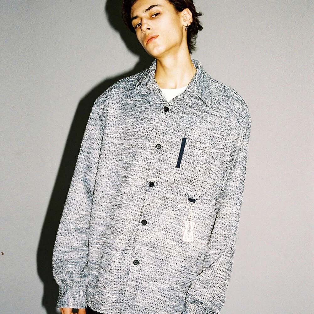 TAPING SINGLE POCKET SHIRTS BLACK