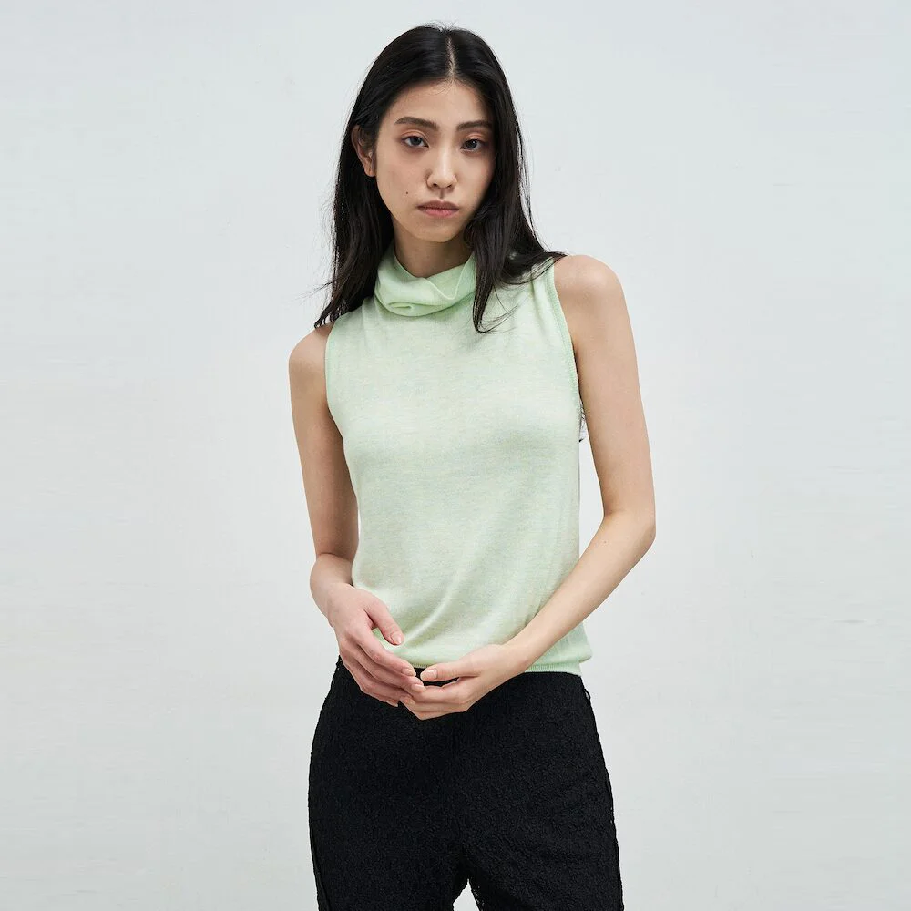 Twisted Back Knit Tank Mint (AG5251A01K)