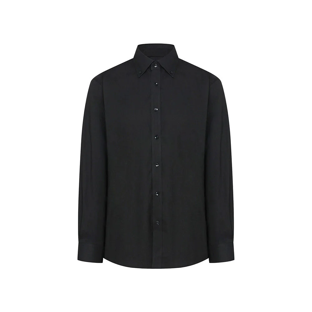 ALCSH011 鈕扣領 牛津布 襯衫_black