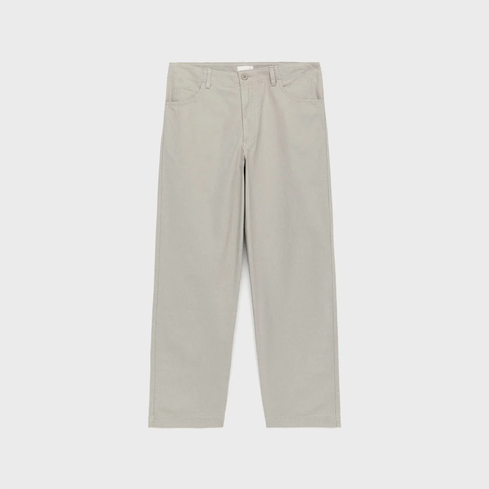 (M) 直筒 純棉 休閒卡其 (1224763-003) (Grey Dusty Light)