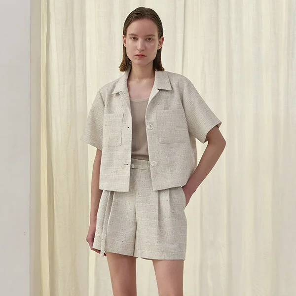 JOLLY SET-UP TWEED SHORT JACKET(JK-2937)