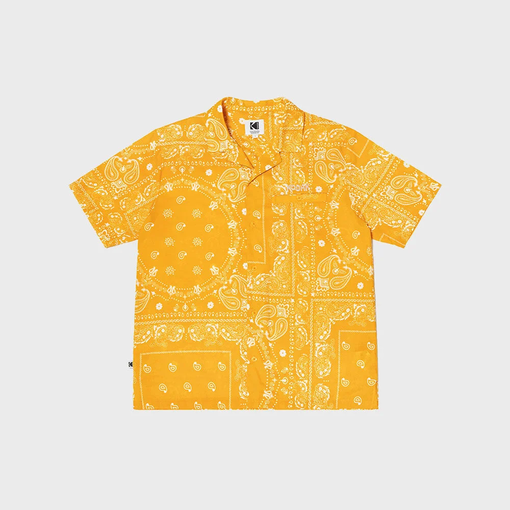夏季 佩斯利紋 襯衫 YELLOW