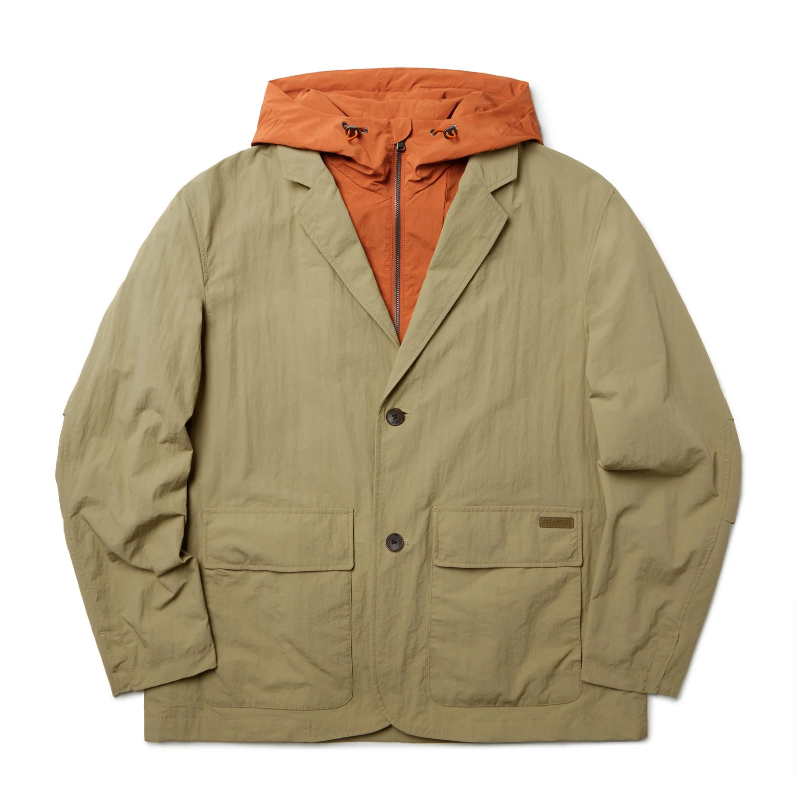 NYLON SET HOOD DETACHABLE JACKET - BEIGE (P233MJK220)