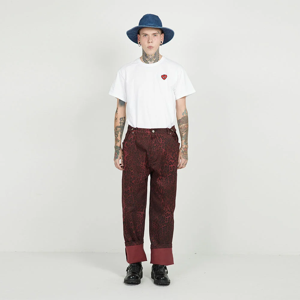 3 BUTTONS CLUB PANTS_leopard