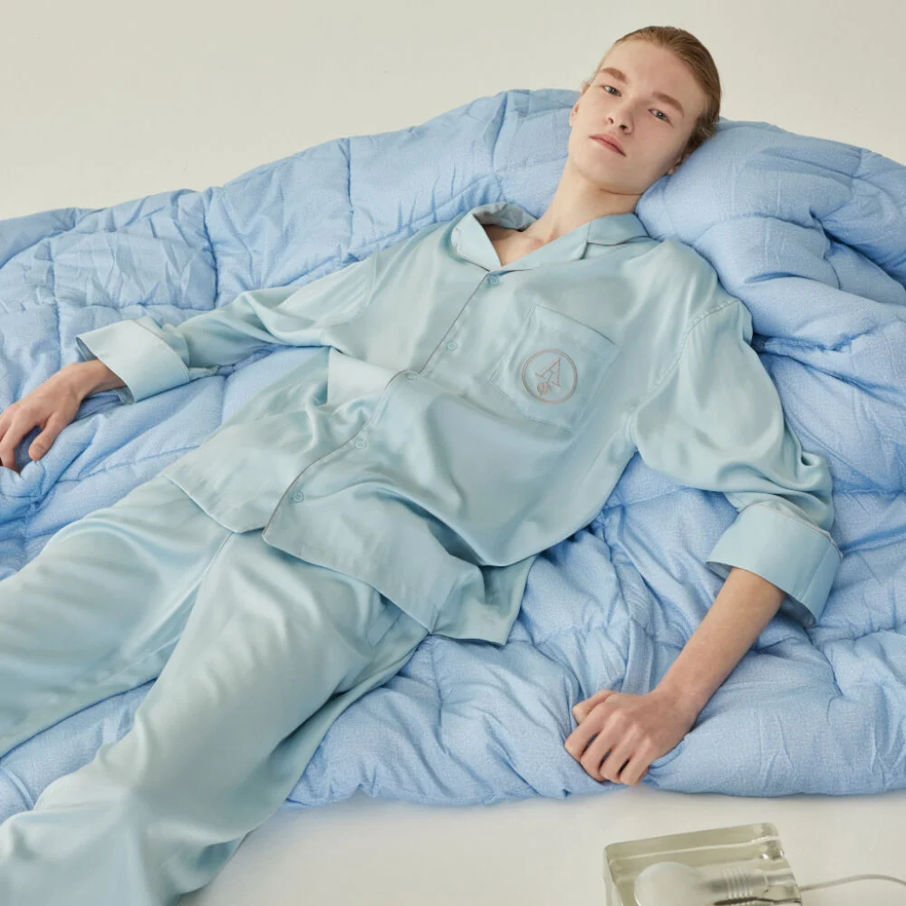 CLASSIC PAJAMA SET_ice blue