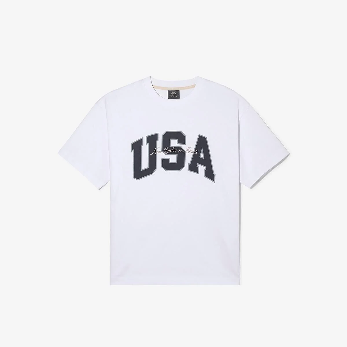 NBNEGCO218 / UNI USA 經典 短袖T恤 (WHITE)