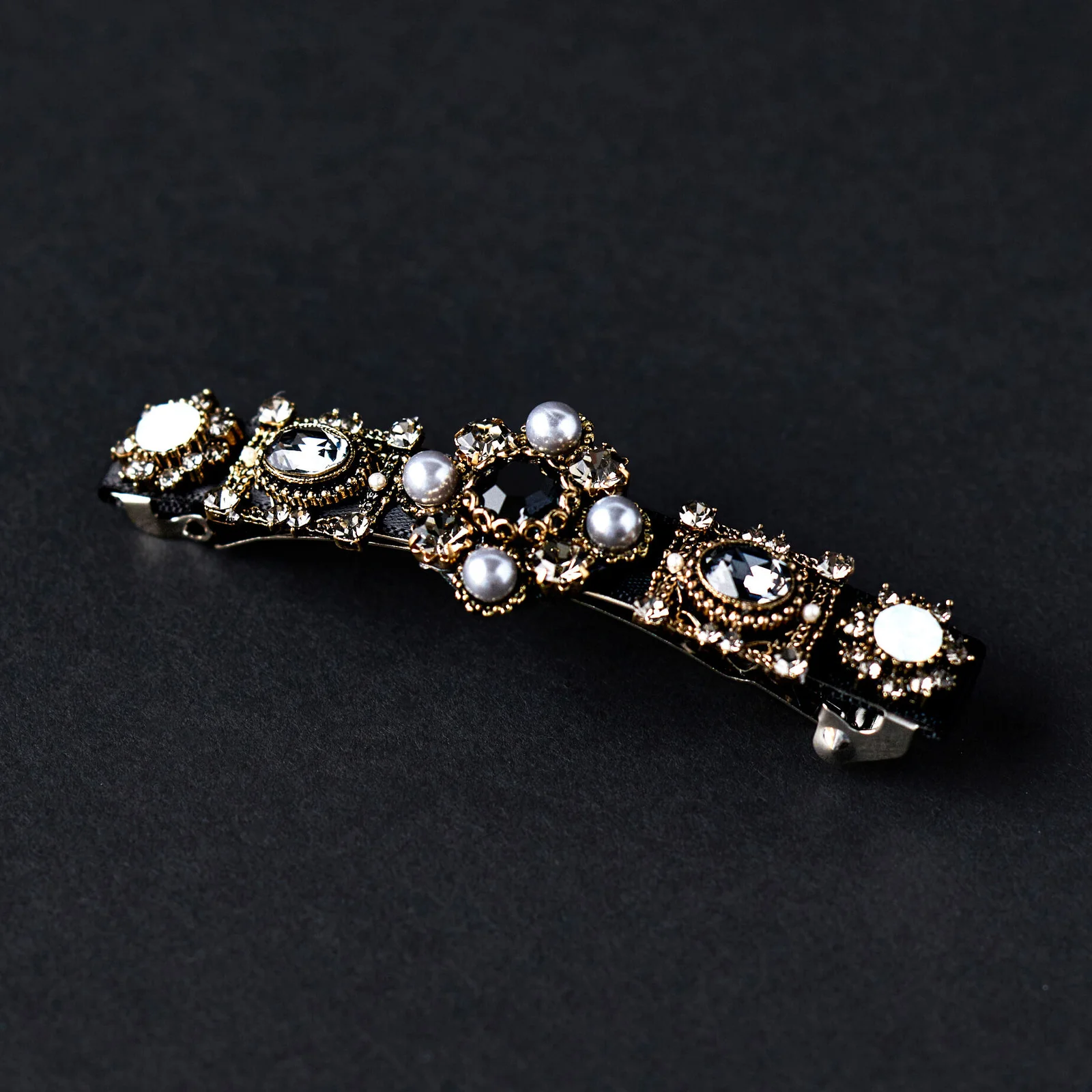 Blooming Black Pearl Hairpin