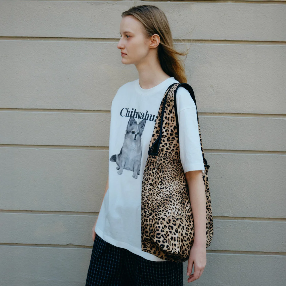 LEOPARD OVERSIZED SHOULDER BAG