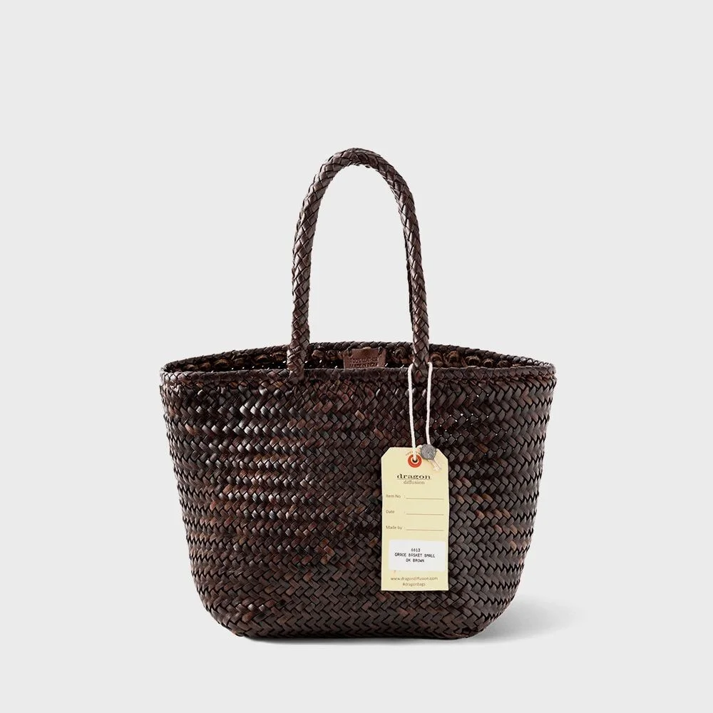 Grace Bag 小 8813 Dark Brown Dragon Bag