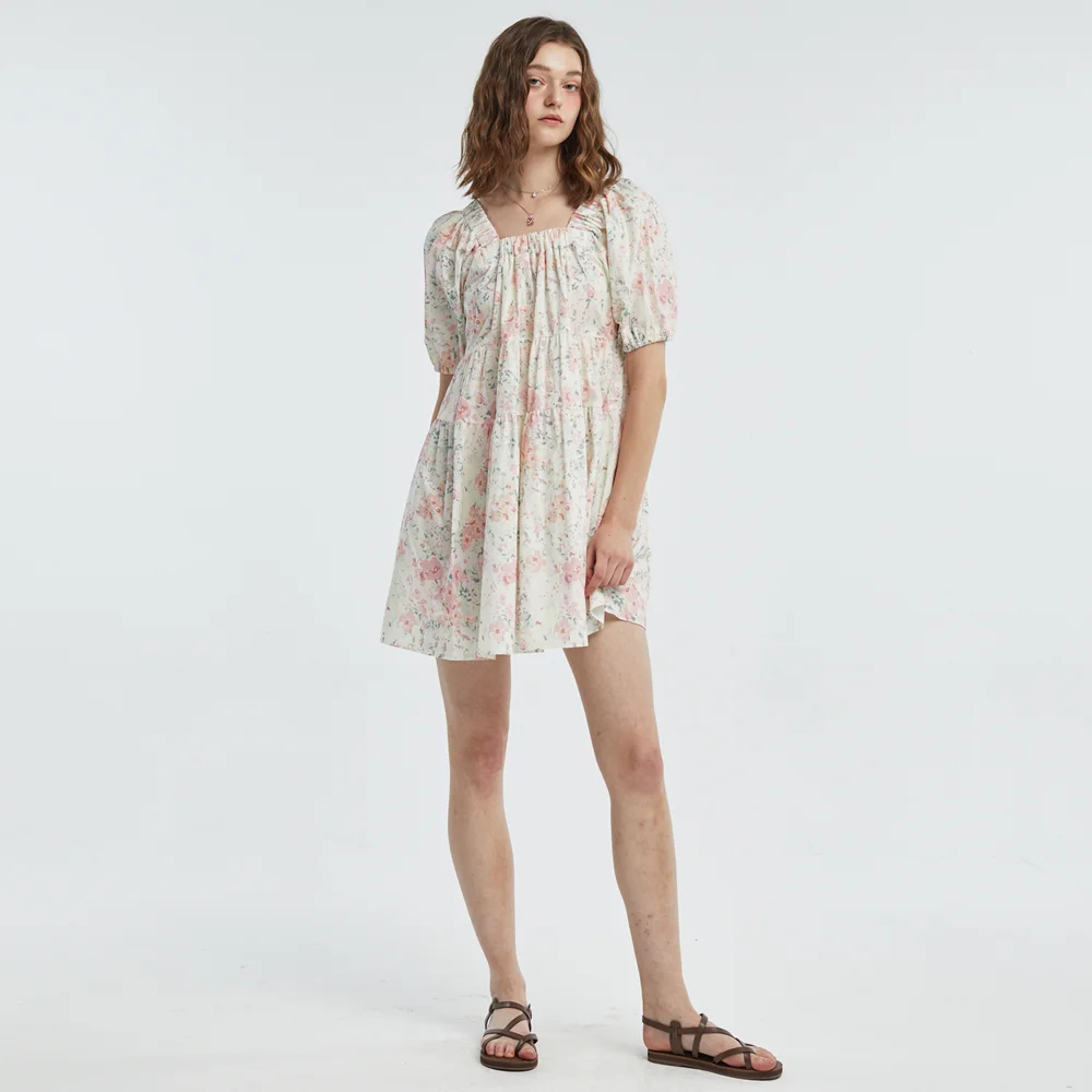 Off Shoulder Flower OnePiece