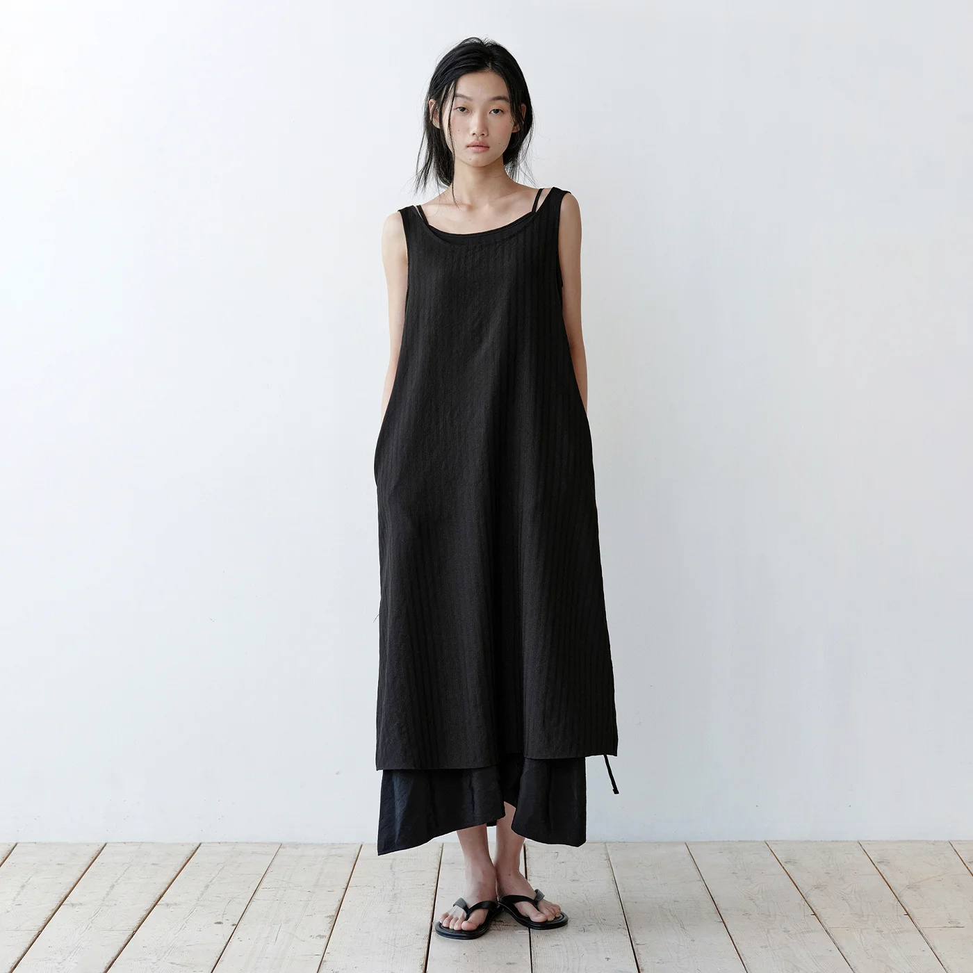 Montana layered dress (black)