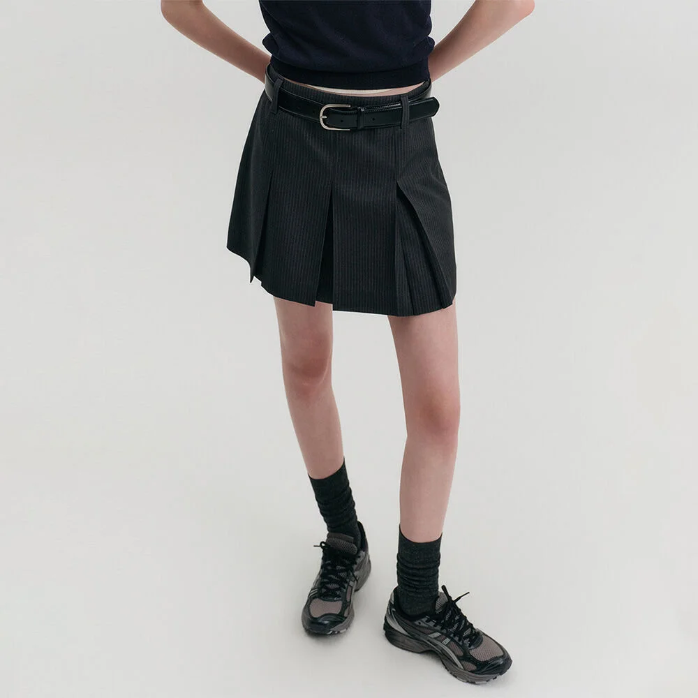 Leila 百褶 迷你 半身裙 / LEILA PLEATED MINI SKIRT_2colors