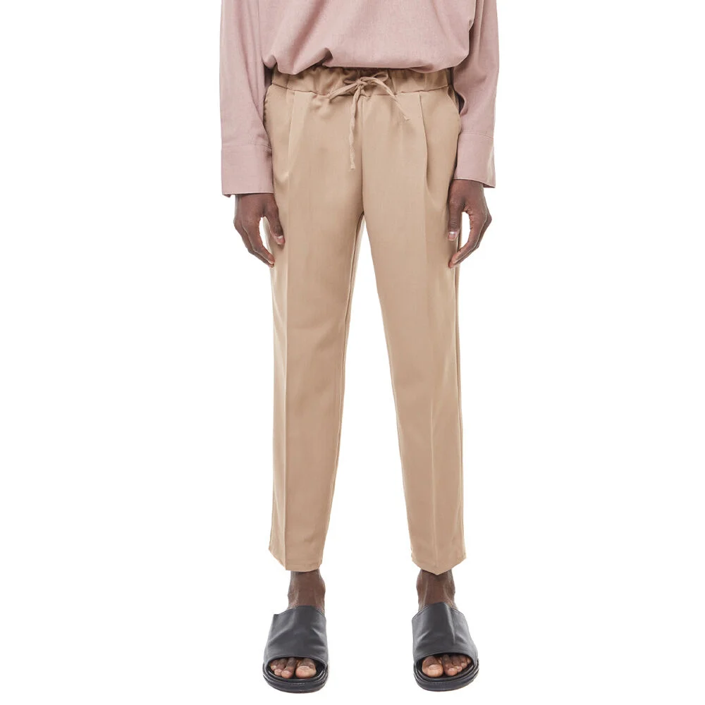 mona mtr banding slacks (beige)
