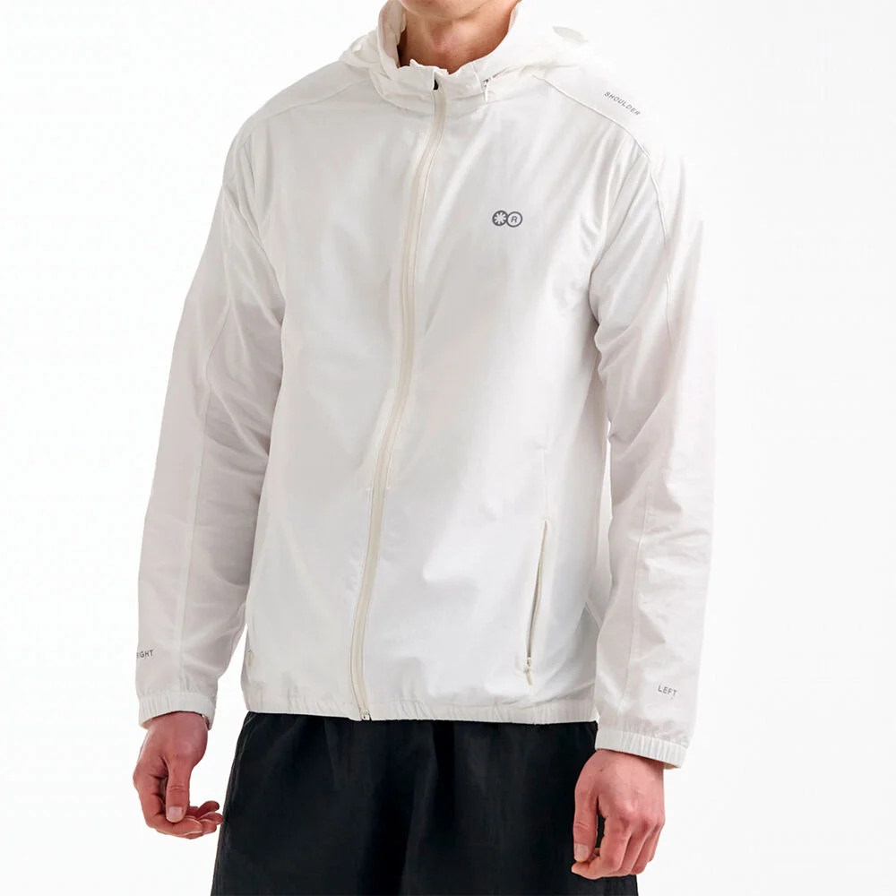 hooded Traning jacket White