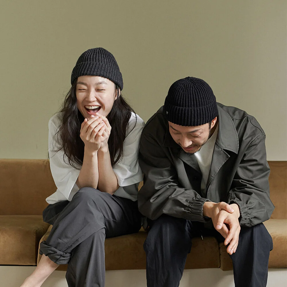 Short beanie_black(unisex)