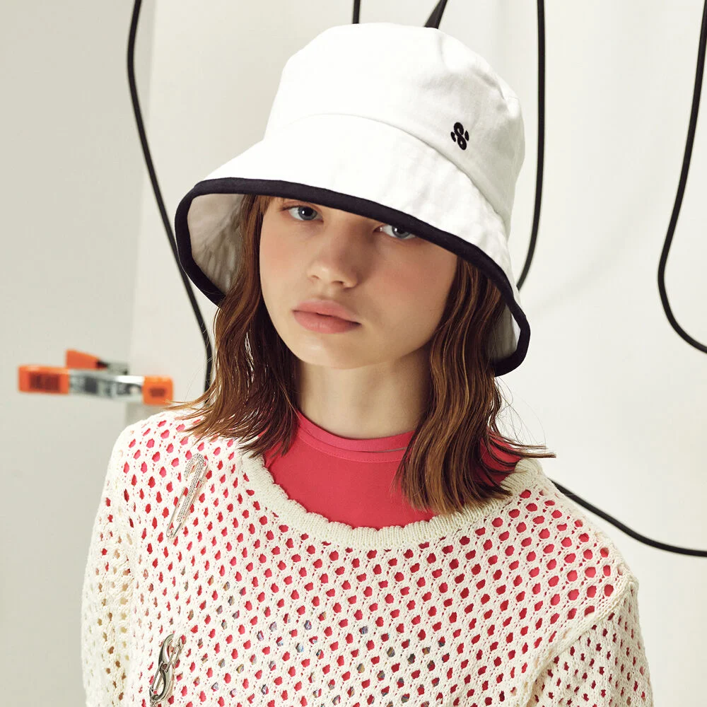 PIGMENT TRIM WHITE BUCKET HAT