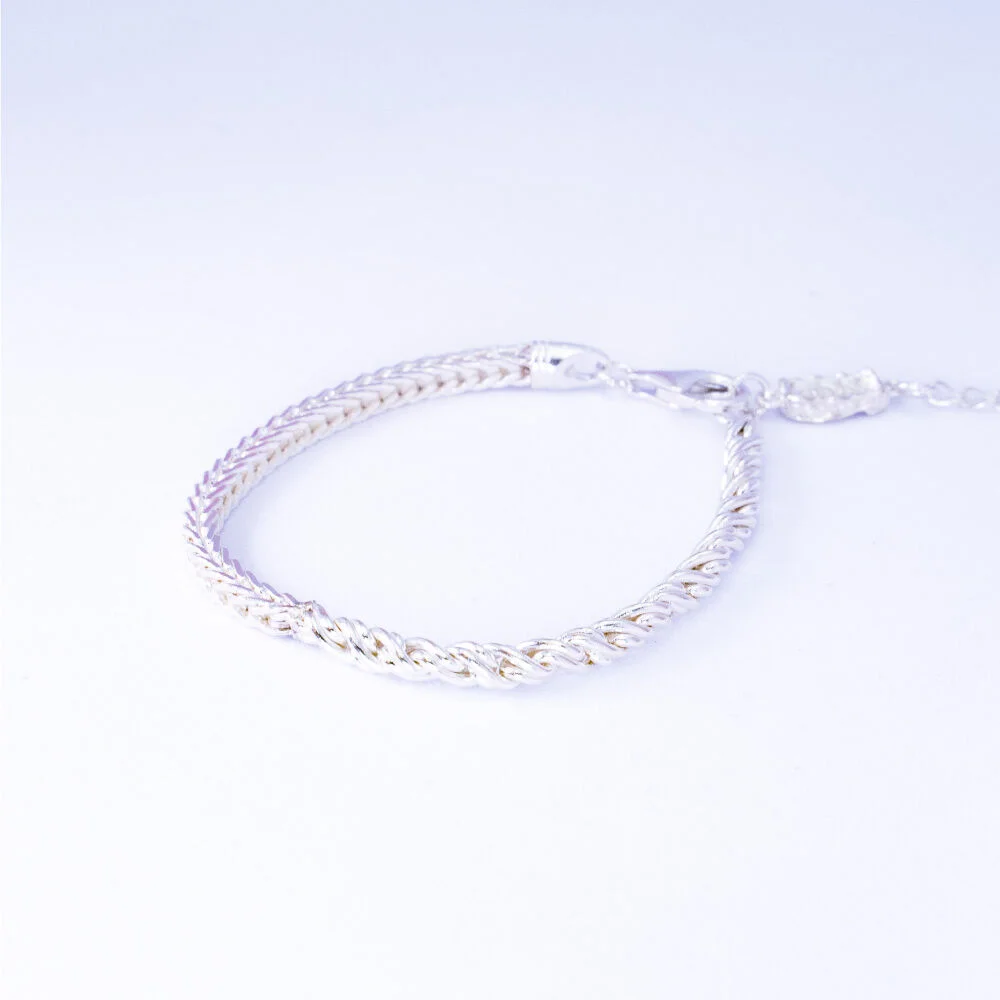 HR 334B_Half & Half Bold Chain Bracelet