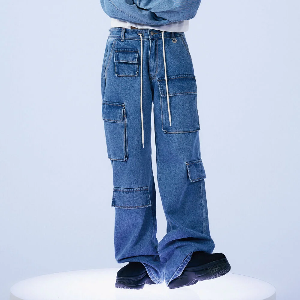 DENIM CARGO PANTS BLUE BP4DP003 (BP1DP001再訂版)
