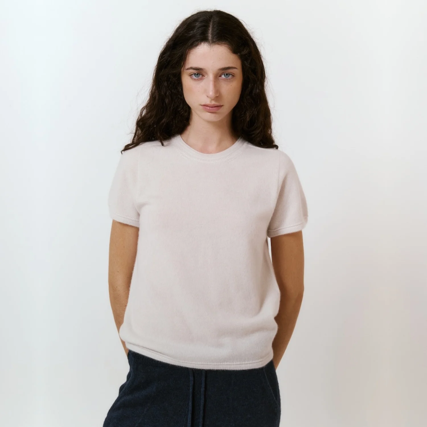 100% Baby Cashmere Half Sleeve (2color)