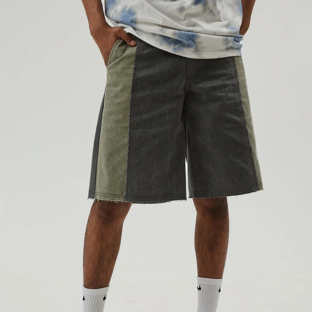 Raw Edge Denim Shorts