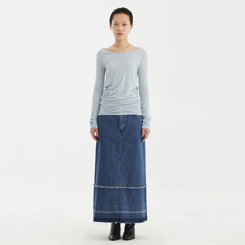 Ballerina Long Jersey Top - Light Blue