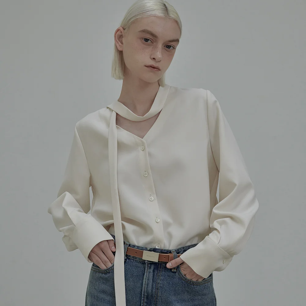 Daniel Tie Blouse - Ivory