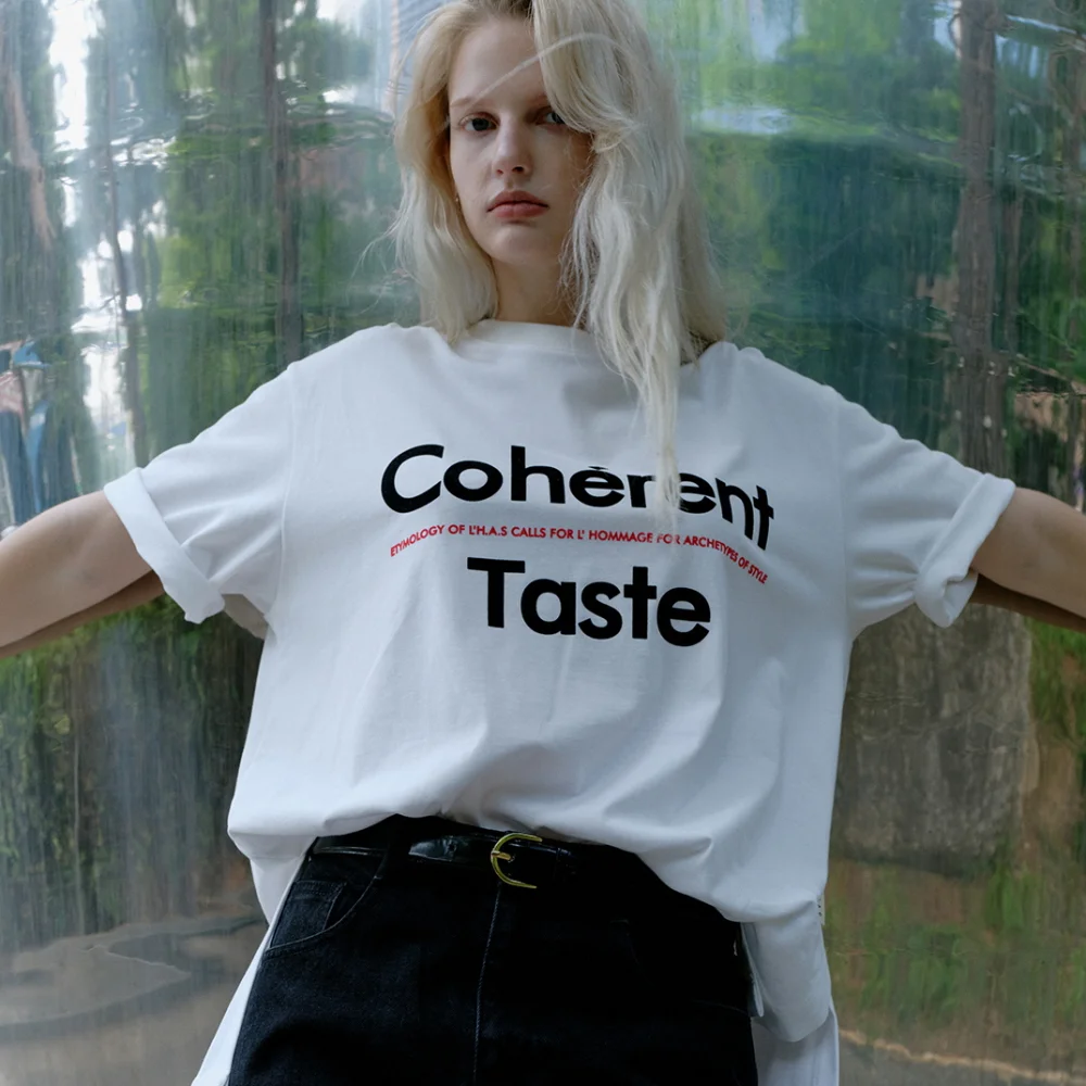 Coherent Taste SLOGAN T-SHIRT_WHITE