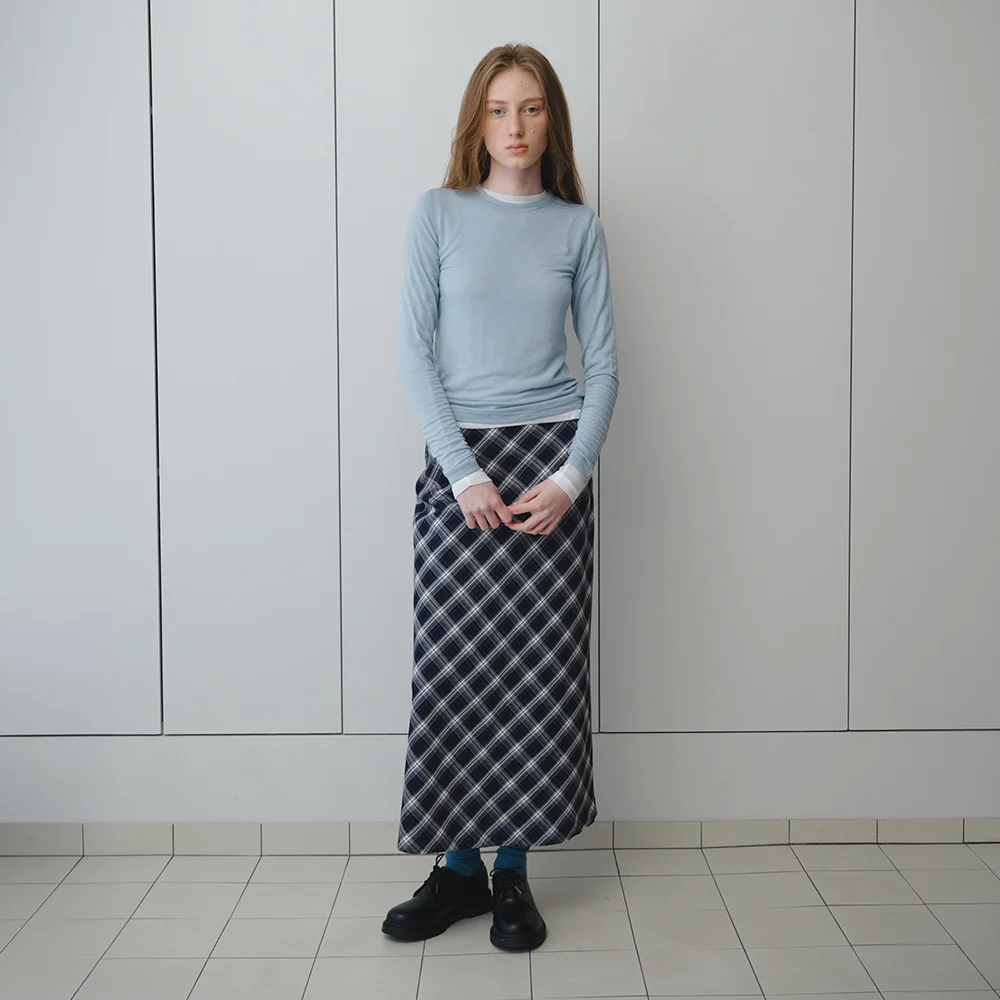 soft sleeve tee - sky