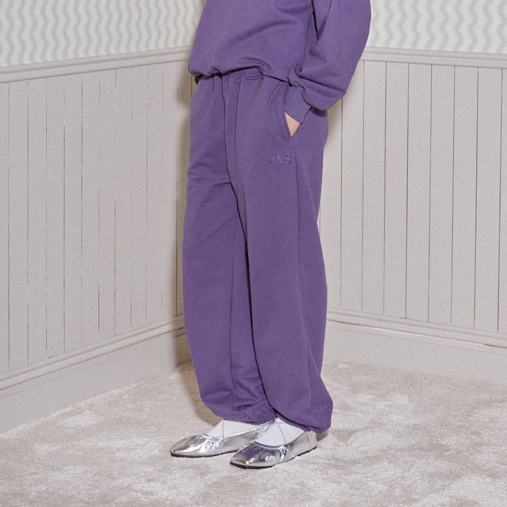 PETIT MAIS LOGO SWEAT PANTS / PURPLE