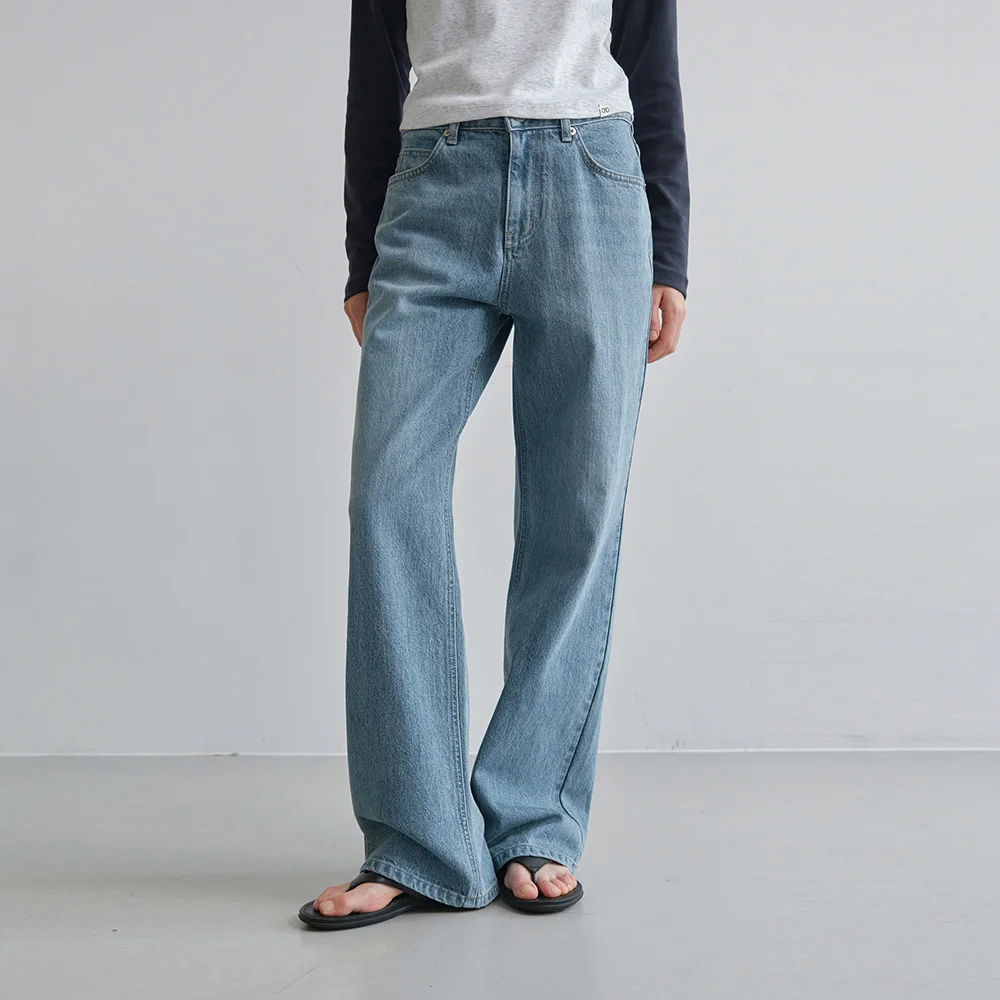 Low straight denim (blue)