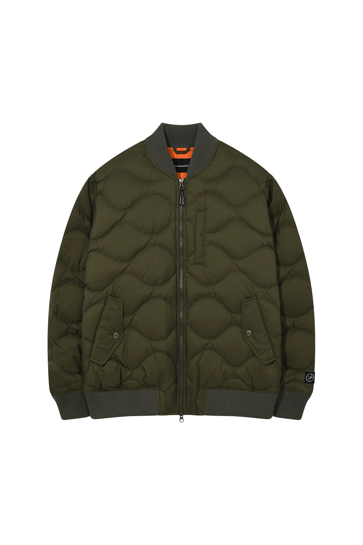 WAVE QUILTED BLOUSON JUMPER (KHAKI)
