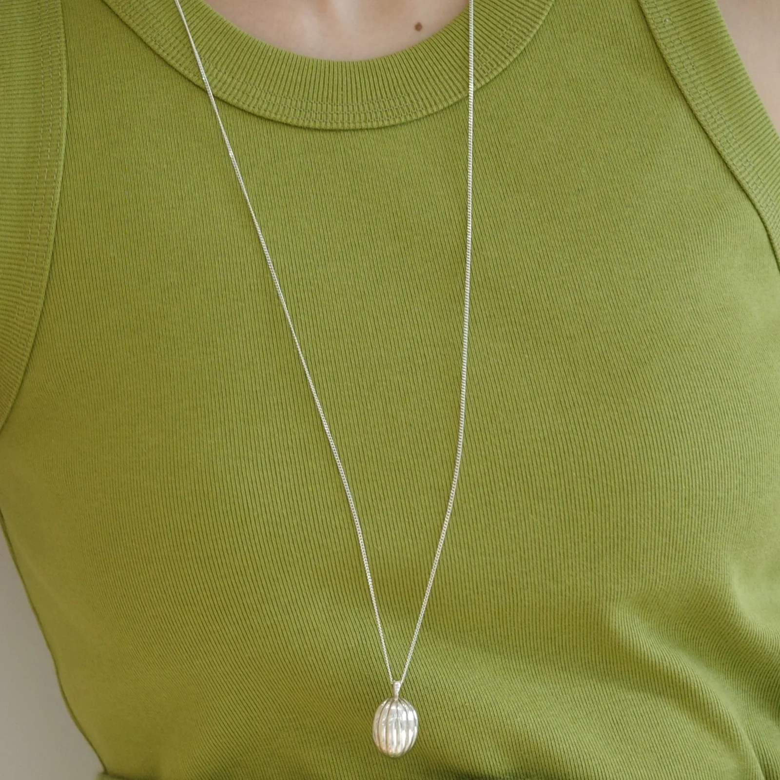 Orb long Necklace (silver)
