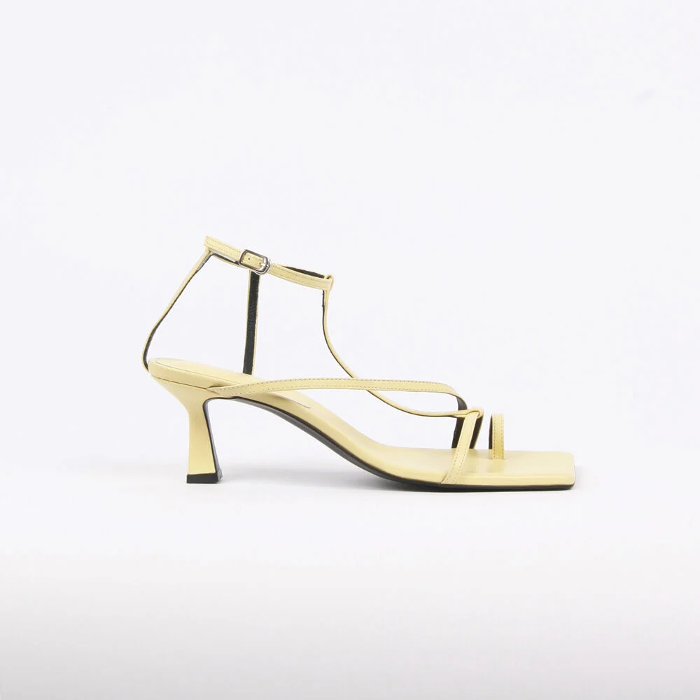 Didie Sandals Leather Lemon Yellow