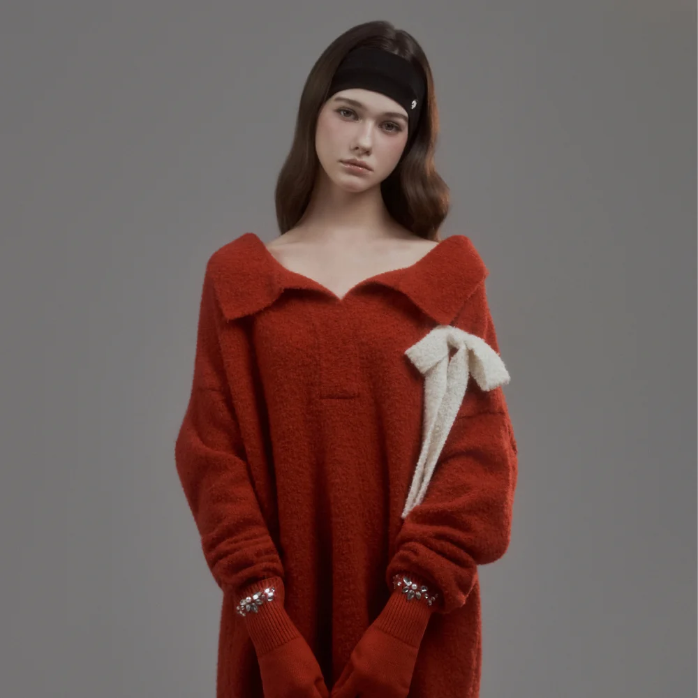 Betty Ribbon Knit - Red