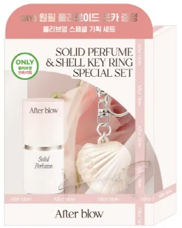 [套裝/貝殼鑰匙圈香膏] 固體香水01玫瑰花束