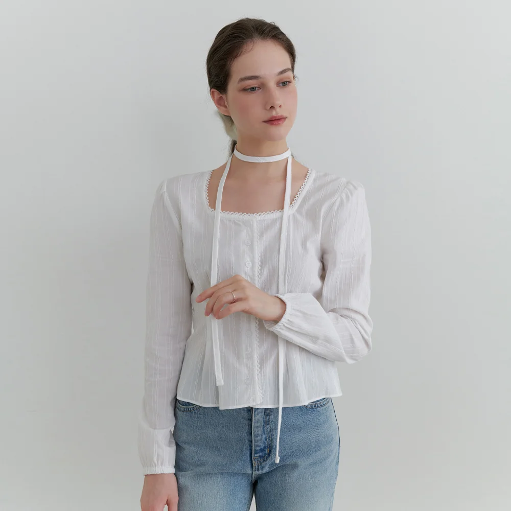 Dittany lace blouse (white)