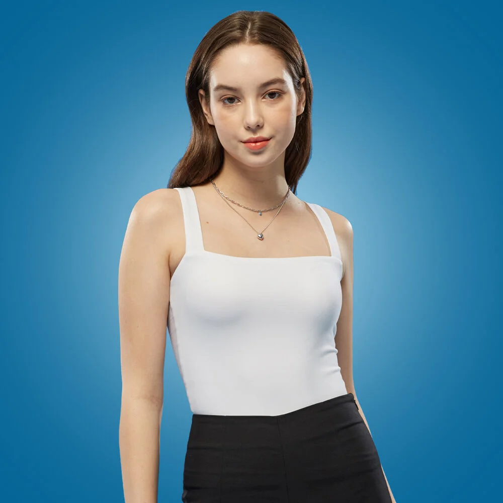 WOMEN Inner 層次 修身 素色 細肩帶背心 背心 T恤
