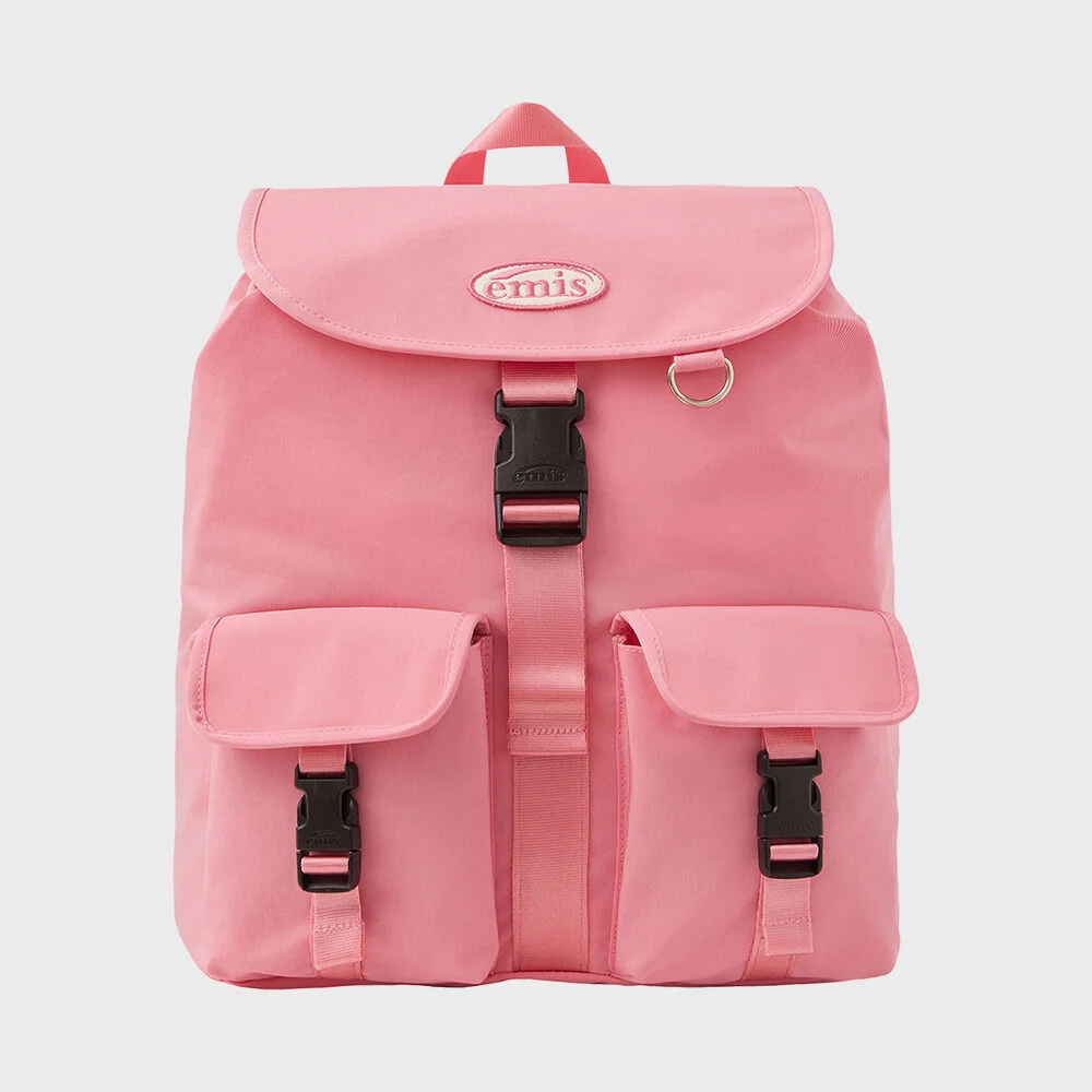 DOUBLE POCKET BACKPACK-PINK